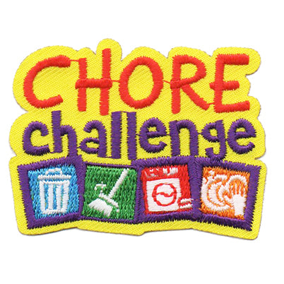12 Pieces-Chore Challenge Patch-Free shipping