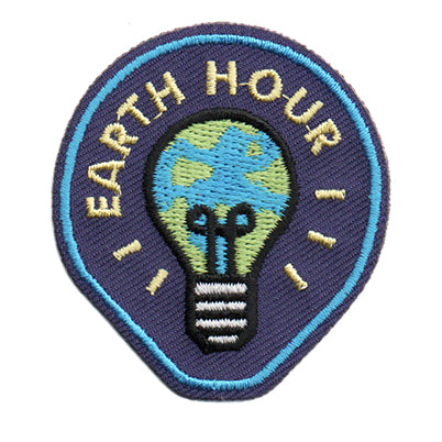 12 Pieces-Earth Hour Patch-Free shipping