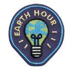 12 Pieces-Earth Hour Patch-Free shipping