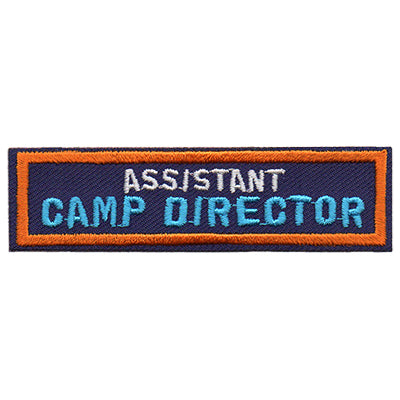 12 Pieces - Assistant Camp Director Patch - Free shipping
