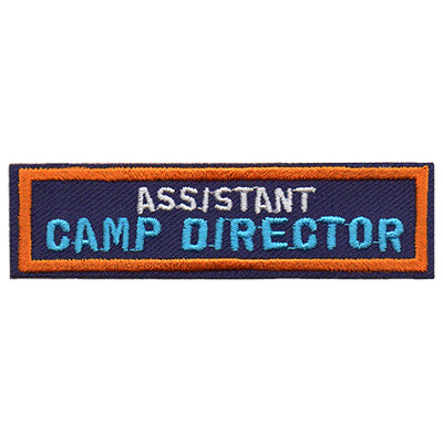 12 Pieces-Assistant Camp Director Patch-Free shipping