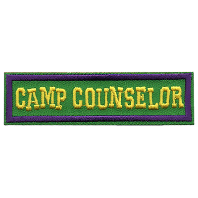 12 Pieces - Camp Counselor Patch - Free shipping