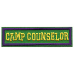 12 Pieces - Camp Counselor Patch - Free shipping
