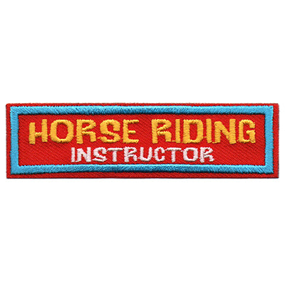 Horse Riding Instructor Patch