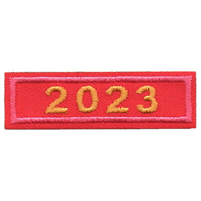 2023 Pink Year Bar Patch