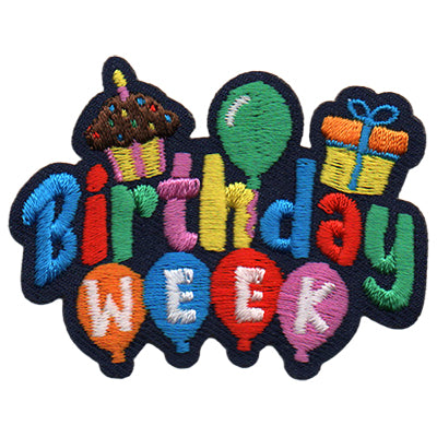 12 Pieces-Birthday Week Patch-Free shipping