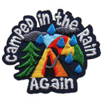 12 Pieces - Camped In the Rain Again Patch - Free shipping