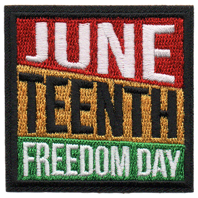 12 Pieces-Juneteenth Freedom Day Patch-Free shipping