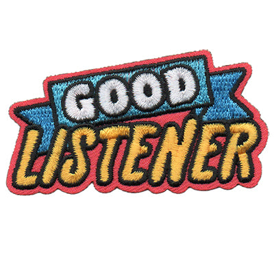 12 Pieces-Good Listener Patch-Free shipping