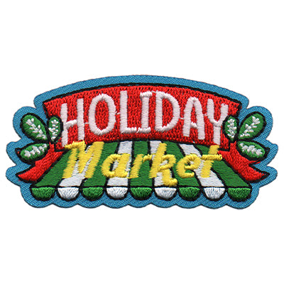 12 Pieces-Holiday Market Patch-Free shipping