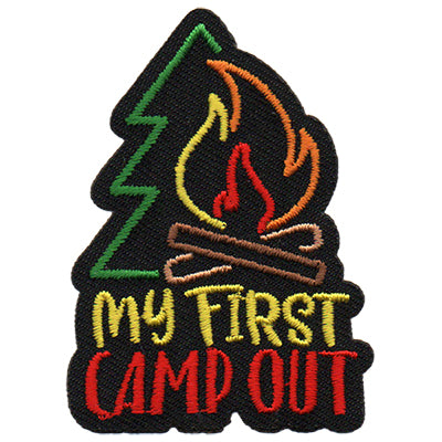 12 Pieces-My First Campout Patch-Free shipping