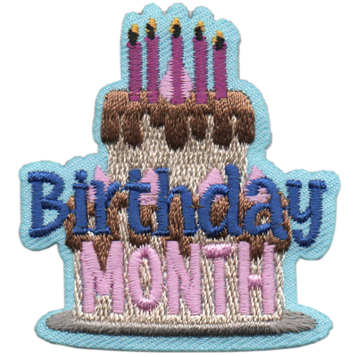 12 Pieces-Birthday Month Patch-Free shipping