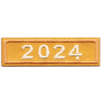 2024 Gold Year Bar Patch