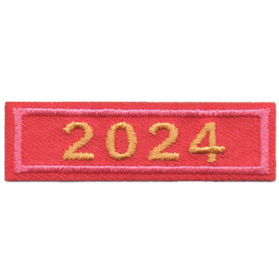 2024 Pink Year Bar Patch