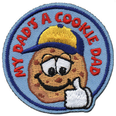 12 Pieces-My Dad's A Cookie Dad Patch-Free shipping