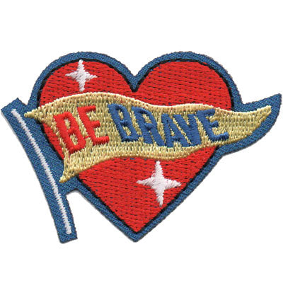 12 Pieces-Be Brave Patch-Free shipping