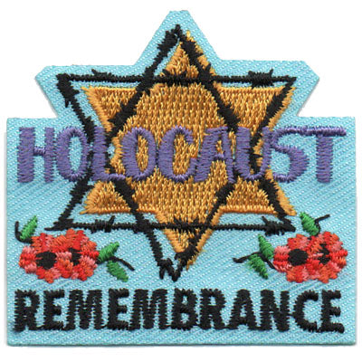 12 Pieces-Holocaust Remembrance Patch-Free shipping