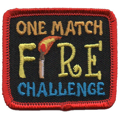 12 Pieces-One Match Fire Challenge Patch-Free shipping