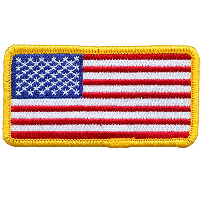 12 Pieces-US FLAG/SM/GOLD-Free shipping