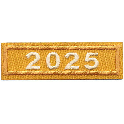 2025 Gold Year Bar Patch