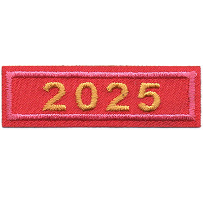 2025 Pink Year Bar Patch