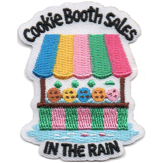 Cookie Booth Sales in the Rain Patch