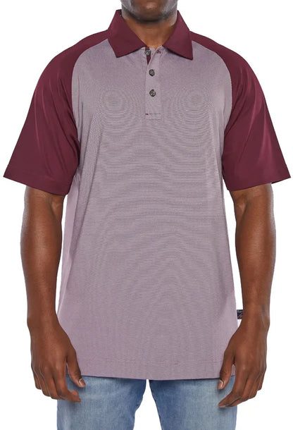 Pro Celebrity Men's Ace Micro Stripe Polo Shirt -  STP728