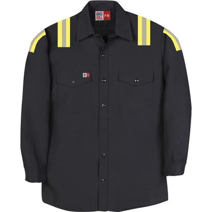 Big Bill Flame Resistant Work Shirt with Reflective Tape -TX298VX8 - Basics Clothing Store