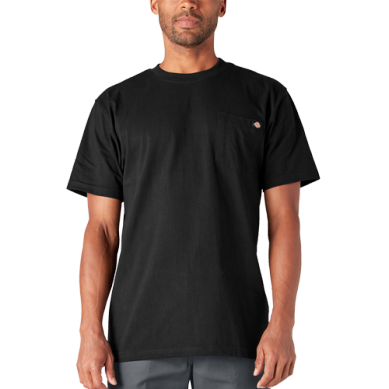 Dickies Heavyweight Heathered Short Sleeve Pocket T-Shirt - Big and Tall WS450-Black