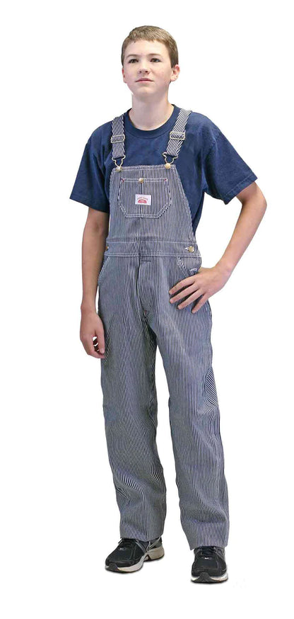 Round House MADE IN USA #63 Youth Hickory Stripe Bib Overalls