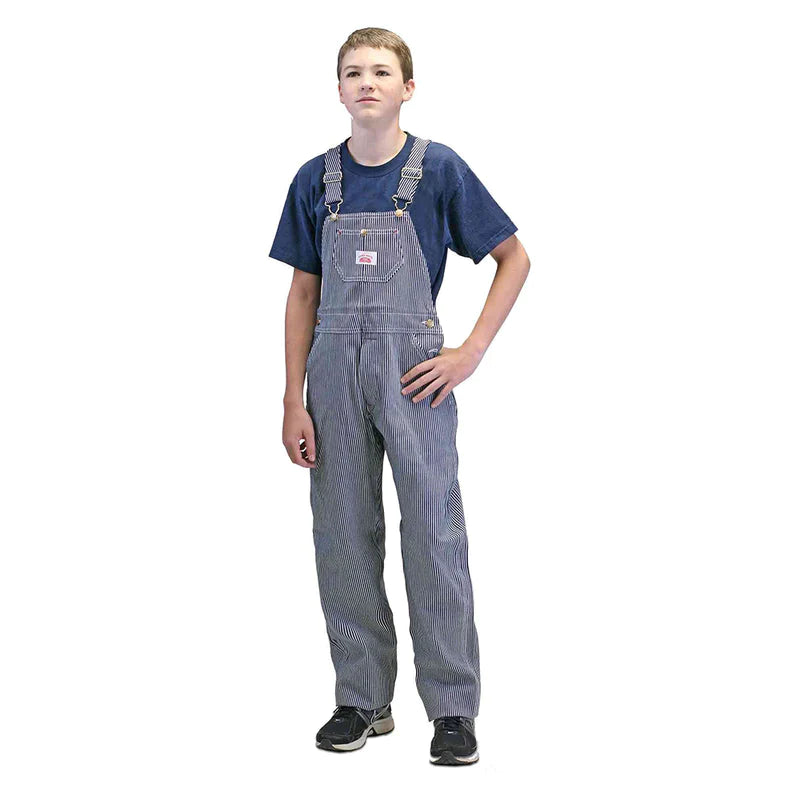 Round House #63 Youth Hickory Stripe Bib Overalls