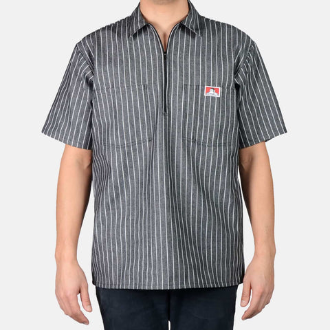 Ben Davis Men's Half Zipper Shirt Stripe – Basics Clothing Store