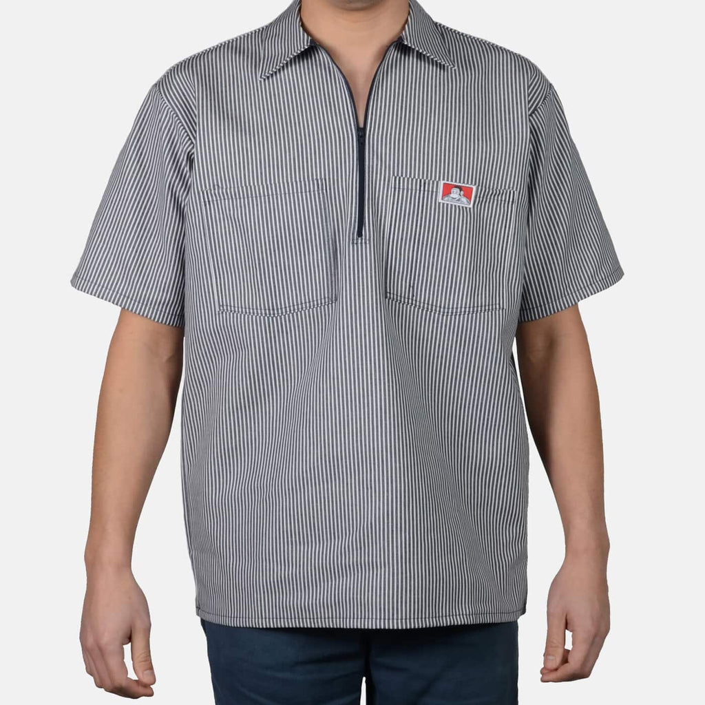 Ben Davis Men's Half Zipper Shirt Stripe – Basics Clothing Store