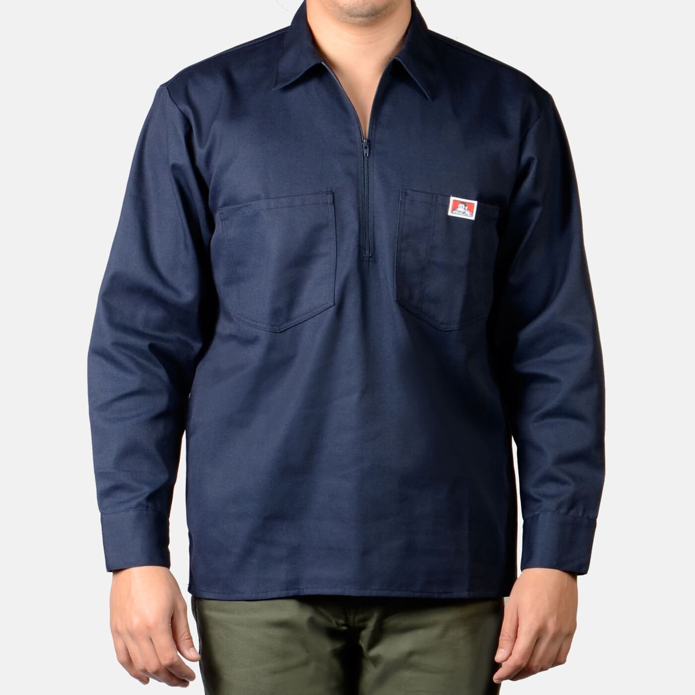 Ben Davis Long Sleeve Solid, 1/2 Zip - (224, 268)