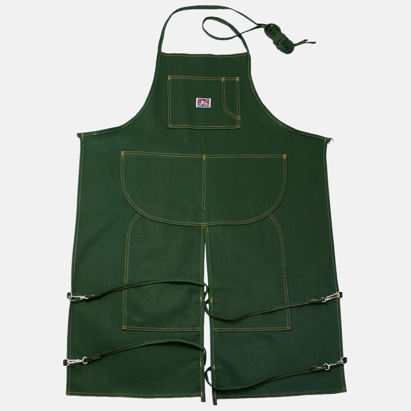 Worker's Utility Olive Teamster's Apron - One Size - basicsclothing