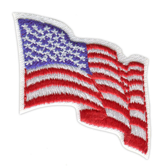 Girl Scouts Wavy American Flag Patch - Basics Clothing Store