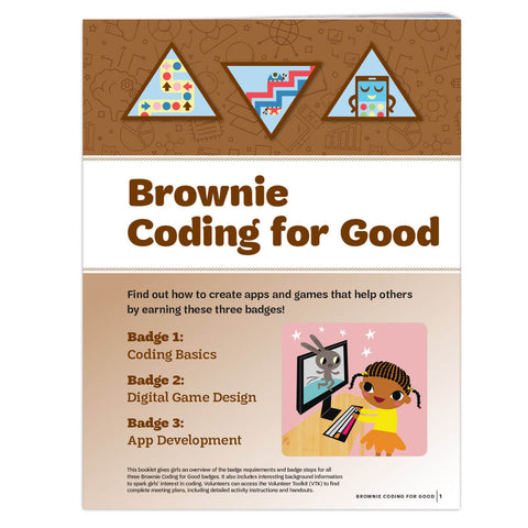 Girl Scouts Brownie Coding For Good Badge Requirements - Basics Clothing Store