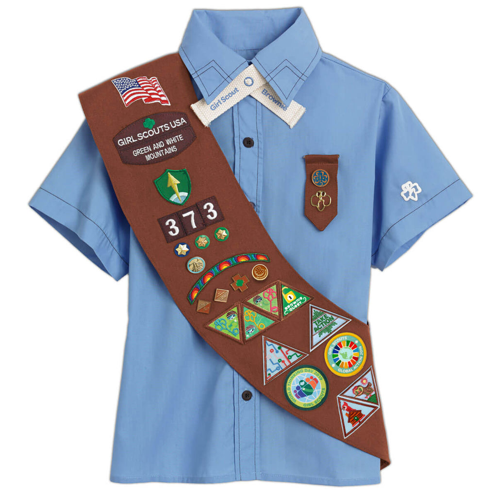 GIRL SCOUTS UNIFORM WITH SASH - clothing & accessories - by owner